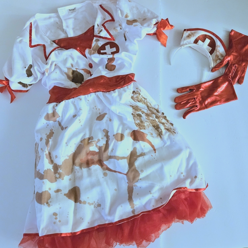 Spirit Halloween Nurse Costume Custom Girls Size Large